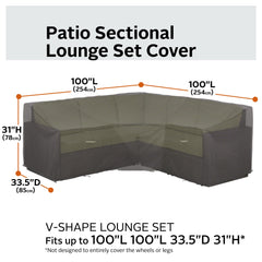 Classic Accessories reinforced padded handle detail for comfortable removal and grip