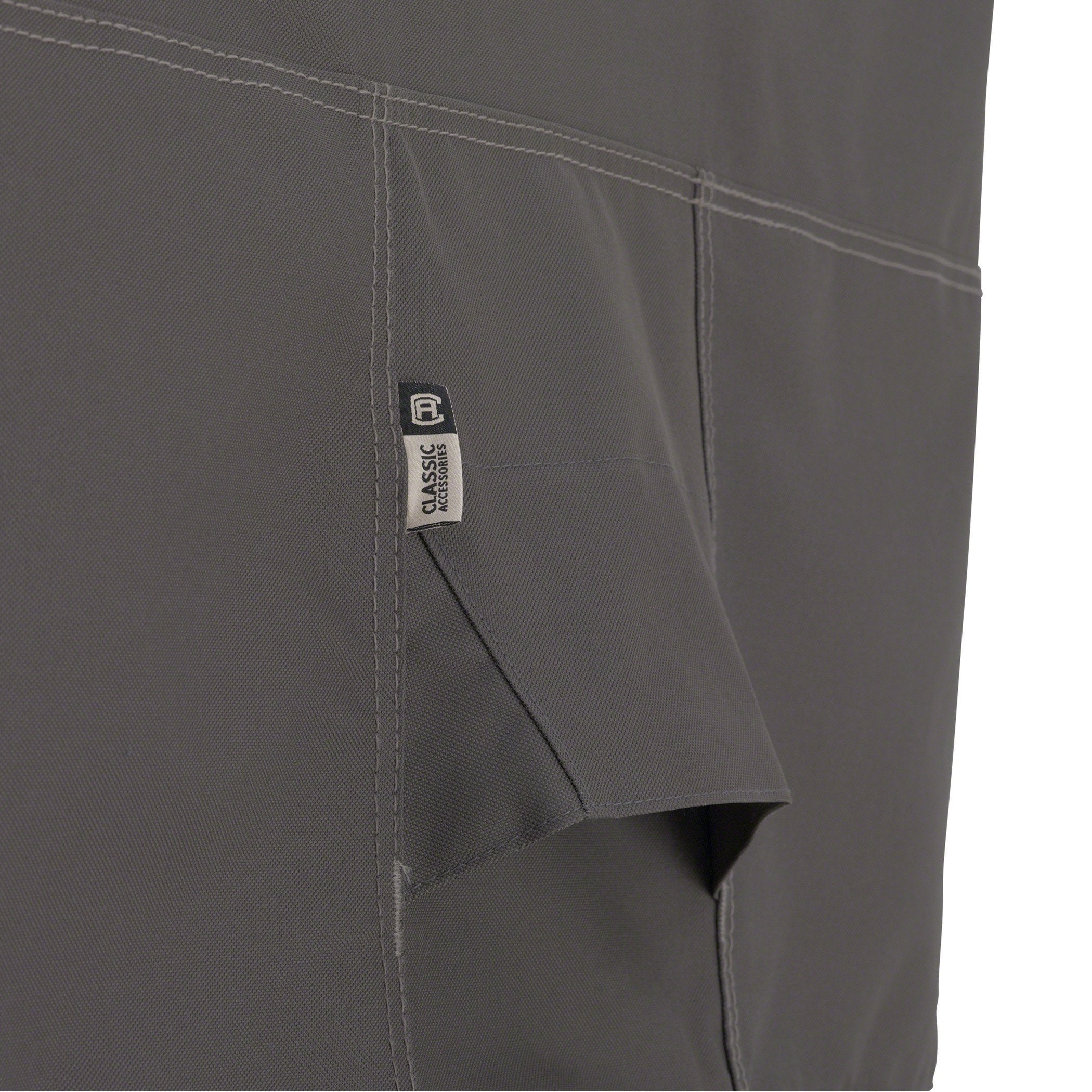 Classic Accessories Ravenna side profile showing low-profile shape and protection