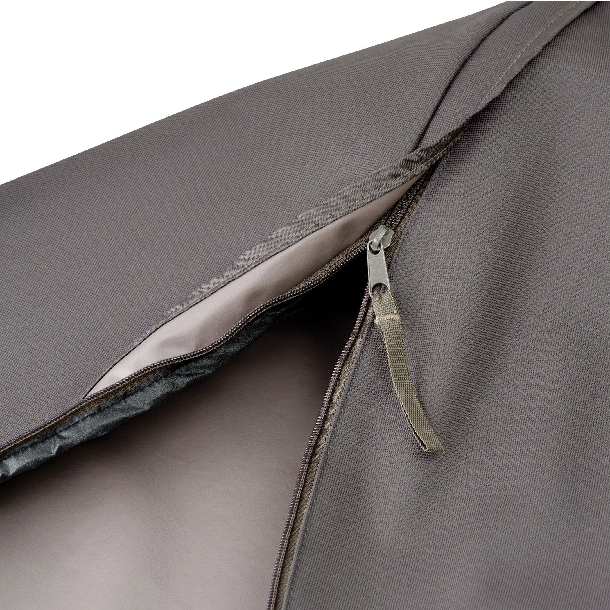 Classic Accessories Ravenna zipper and padded handle for quick access and easy grip