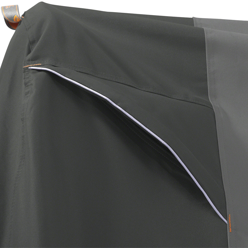 Classic Accessories reflective piping lit at night improving visibility and safety