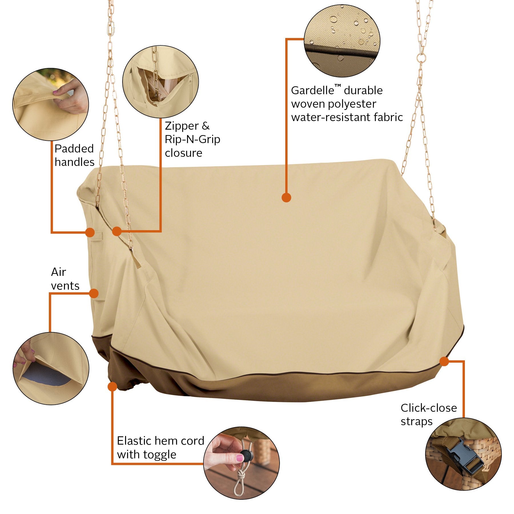 Classic Accessories air vent detail reducing condensation inside cover