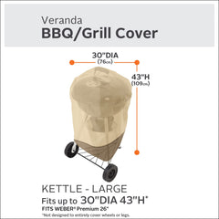 Classic Accessories Veranda close-up of Gardelle fabric texture and water repellency