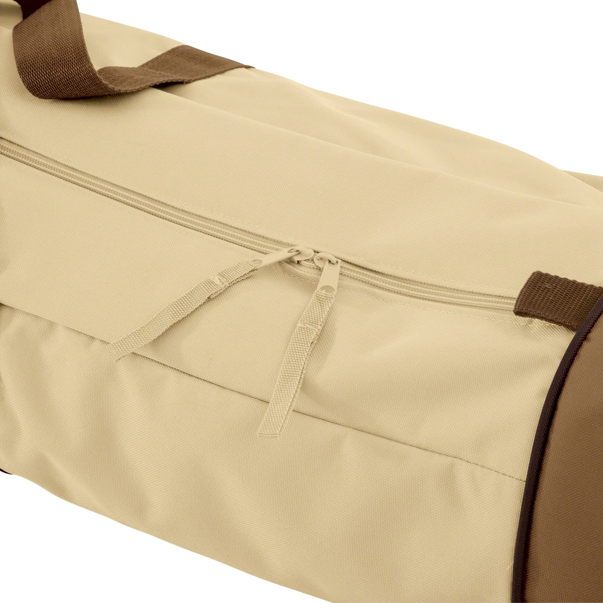 Classic Accessories dual zipper detail for easy access and faster loading benefit