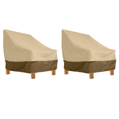 Classic Accessories front view of two covers showing tailored fit and protection