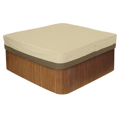 Classic Accessories front view of Veranda cover showing full square protection