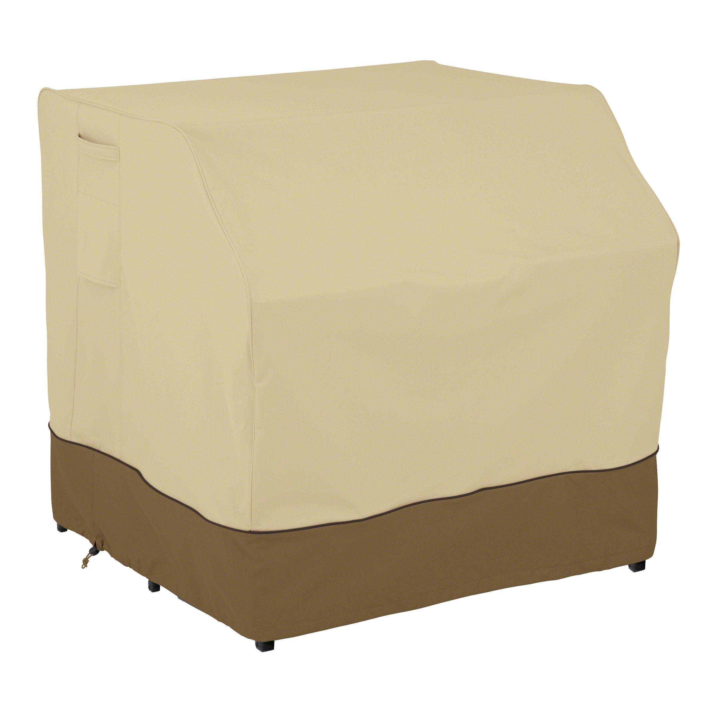 Classic Accessories front view of 41 inch Veranda cover showing full fit protection