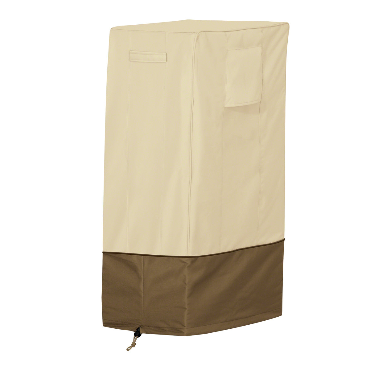 Classic Accessories front view showing full cover protecting smoker
