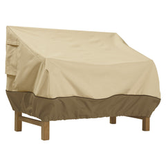 Classic Accessories front view of fitted 76-inch veranda cover provides full protection