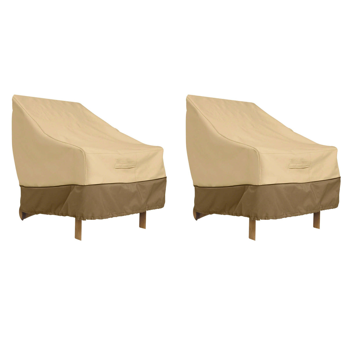 Classic Accessories Veranda front view showing full chair protection and tailored fit