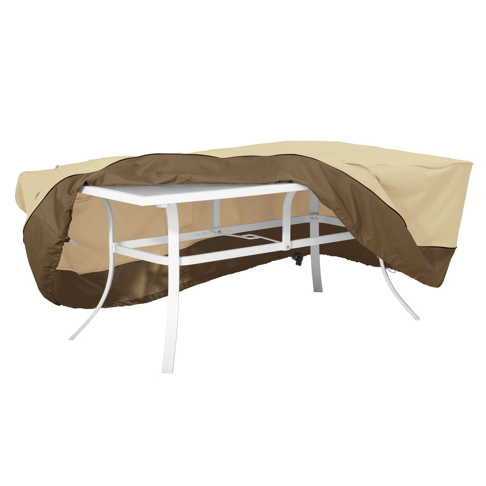 Classic Accessories Veranda on a patio setting demonstrating finished look