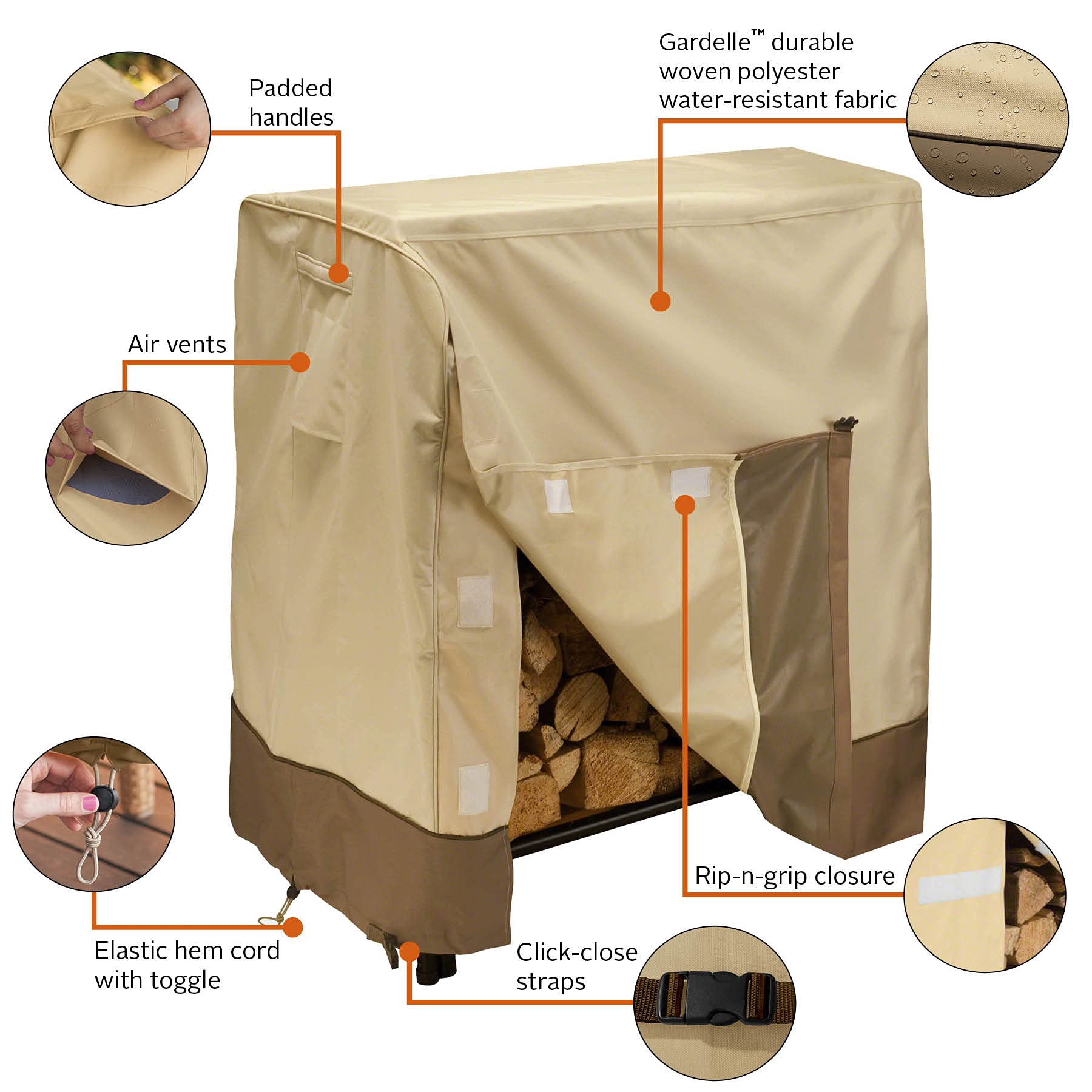 Classic Accessories Veranda reinforced corner detail preventing tears and wear