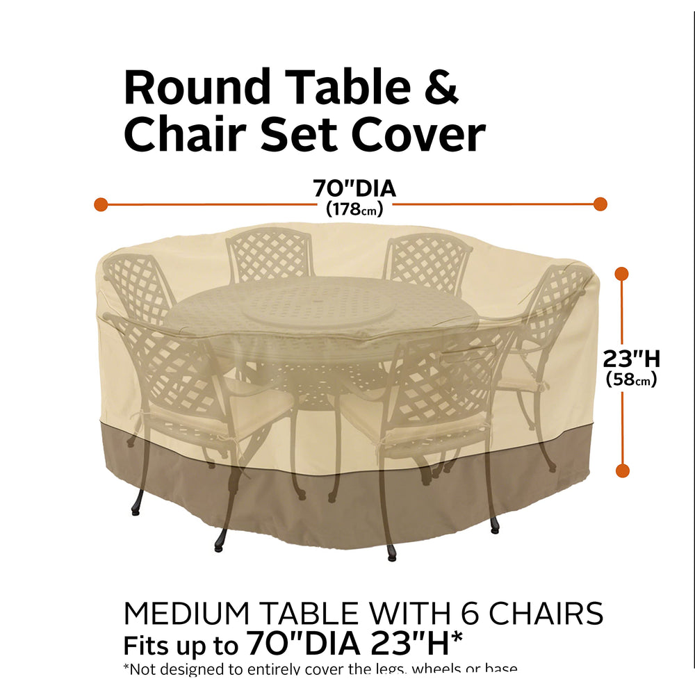 Classic Accessories Veranda side profile showing skirt and full-coverage benefit