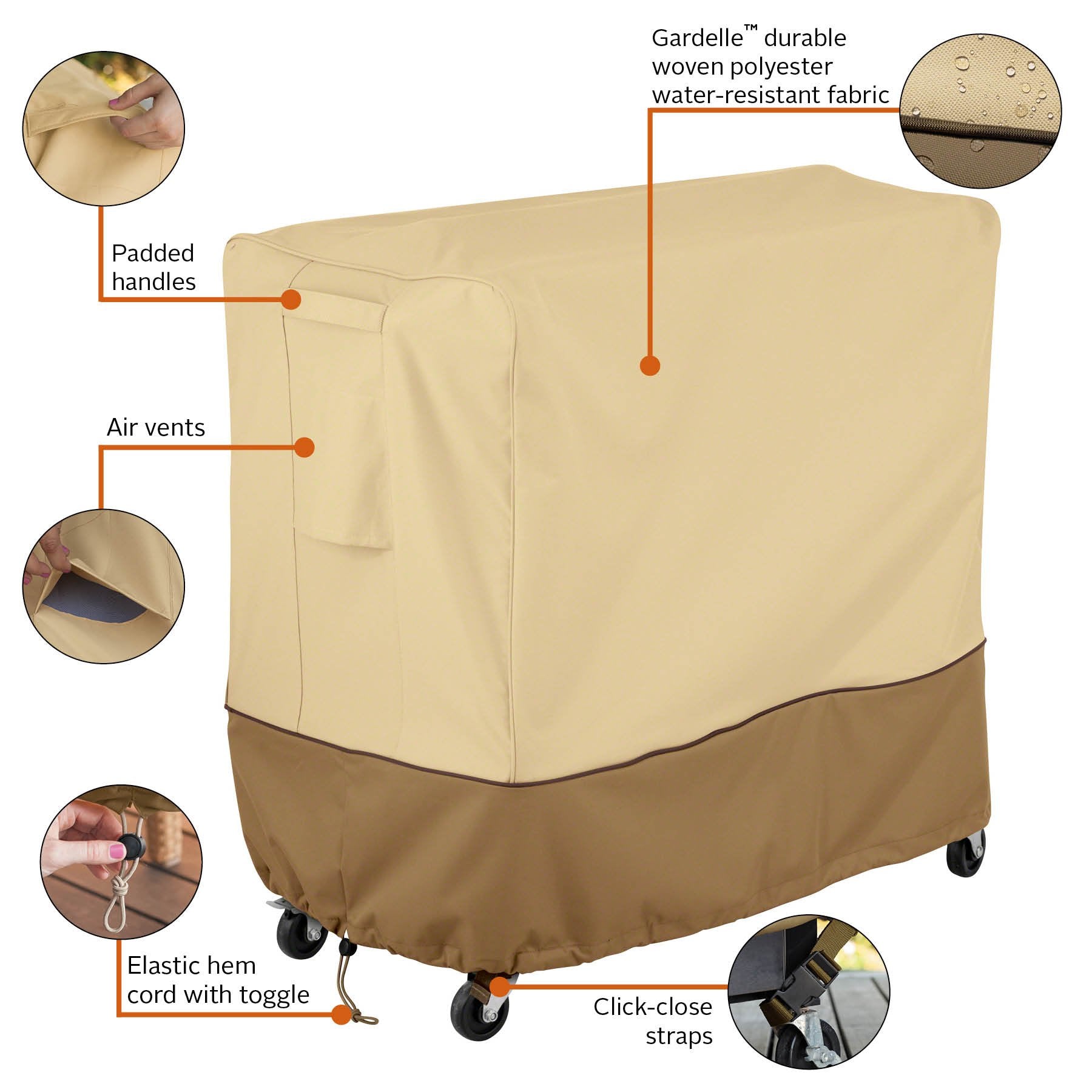 Classic Accessories air vent panel preventing condensation and wind lift