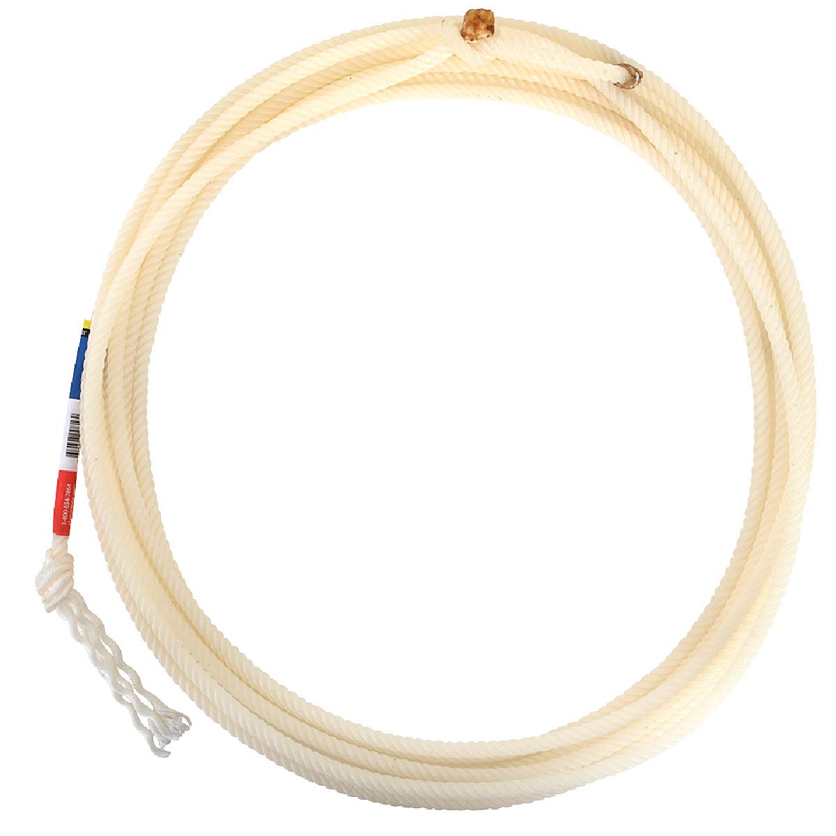 Classic Equine coiled 35ft rope front view showing durable nylon and easy handling