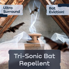 CLEANRTH Bat-Blocker Pro side speakers detail highlighting surround-sound deterrent benefit