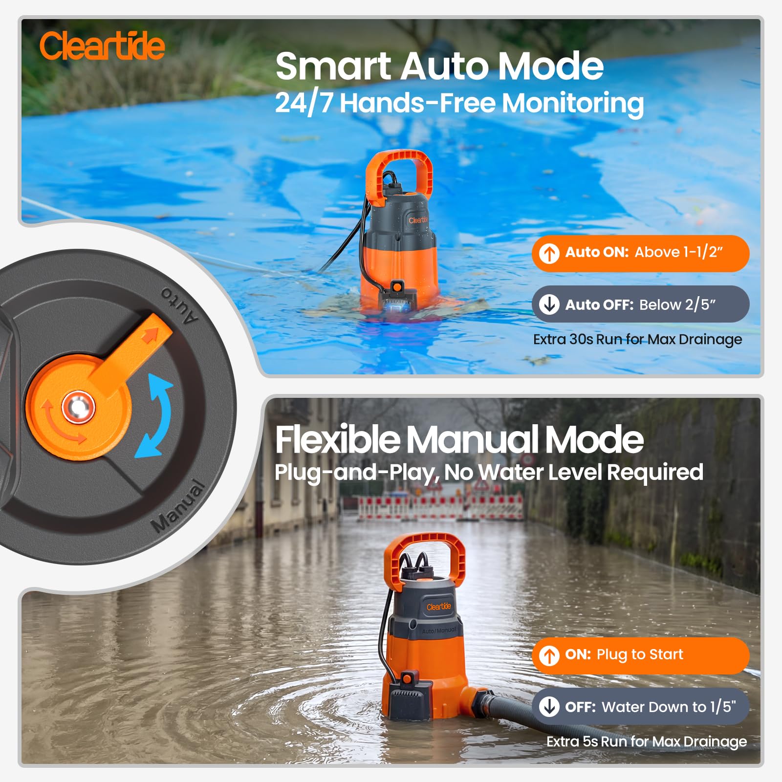 Cleartide accessories laid out including fittings and adapters for instant hookup