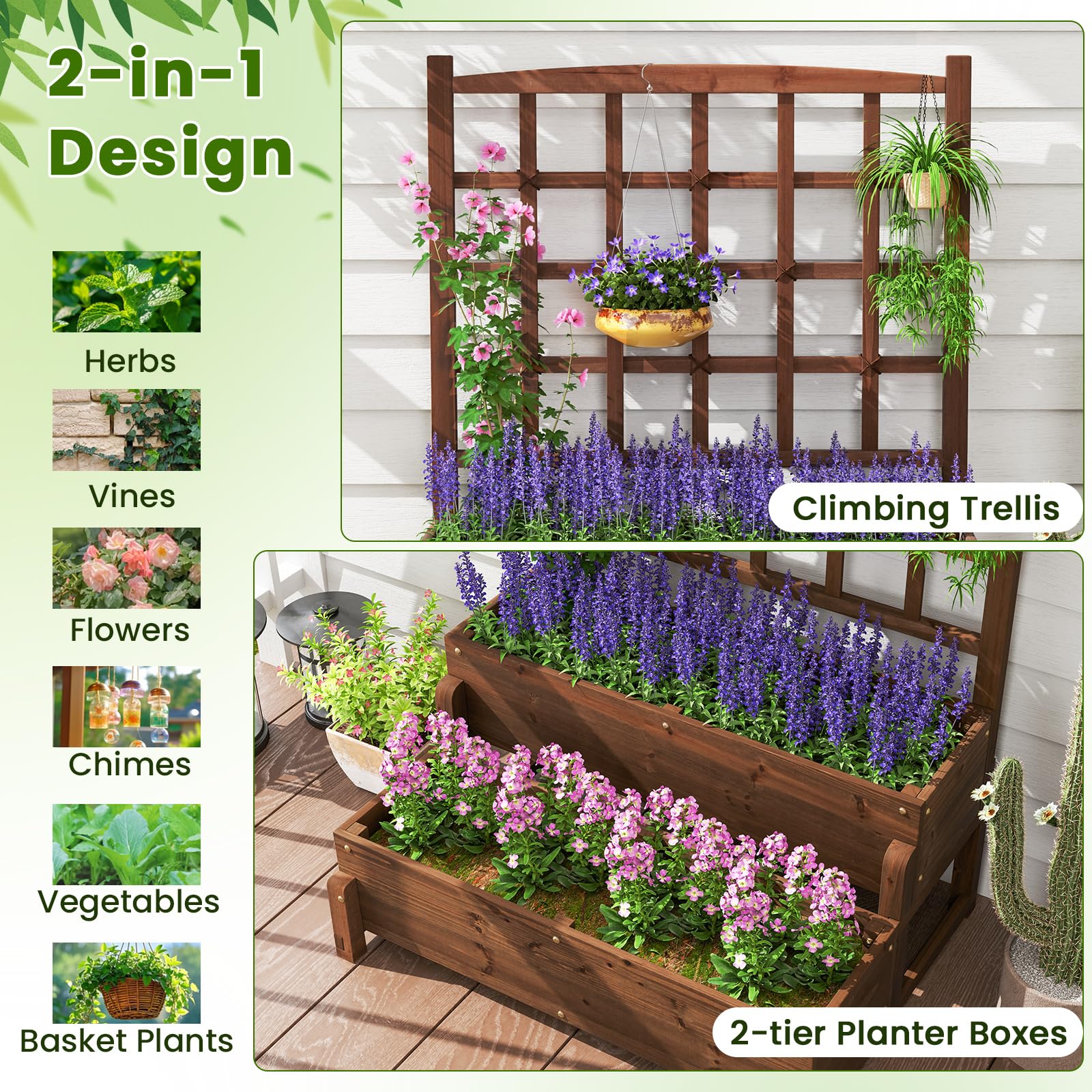 CLEEMAN planter on balcony showing scale and space-saving vertical design