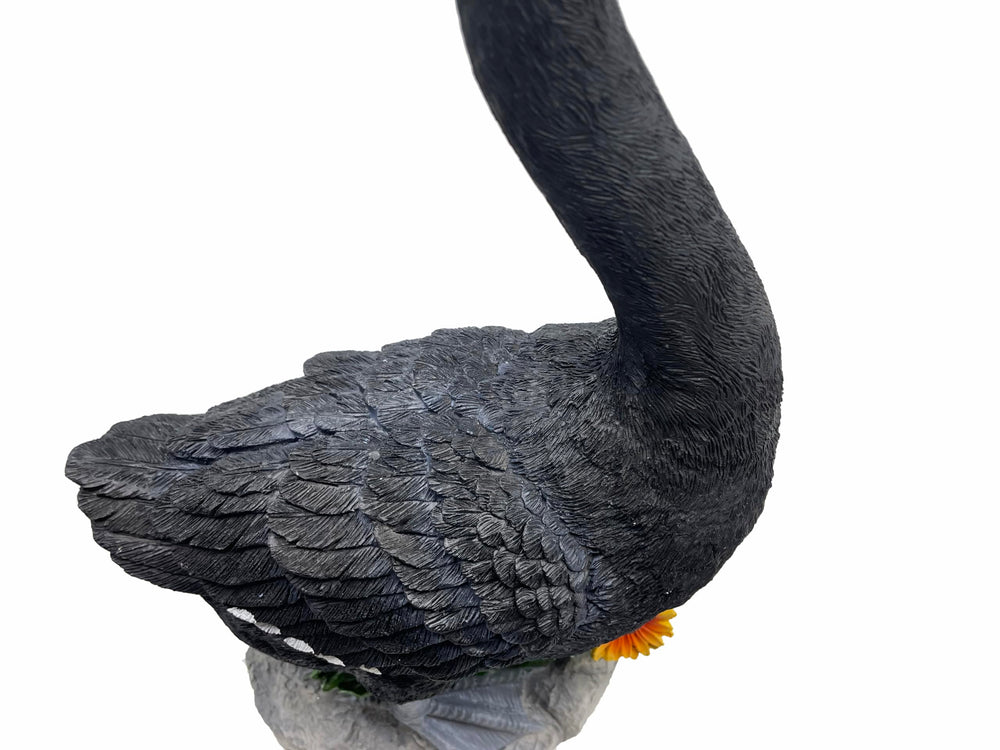 Clerodendrum goose statue on porch styling idea adding curbside charm