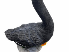 Clerodendrum goose statue on porch styling idea adding curbside charm