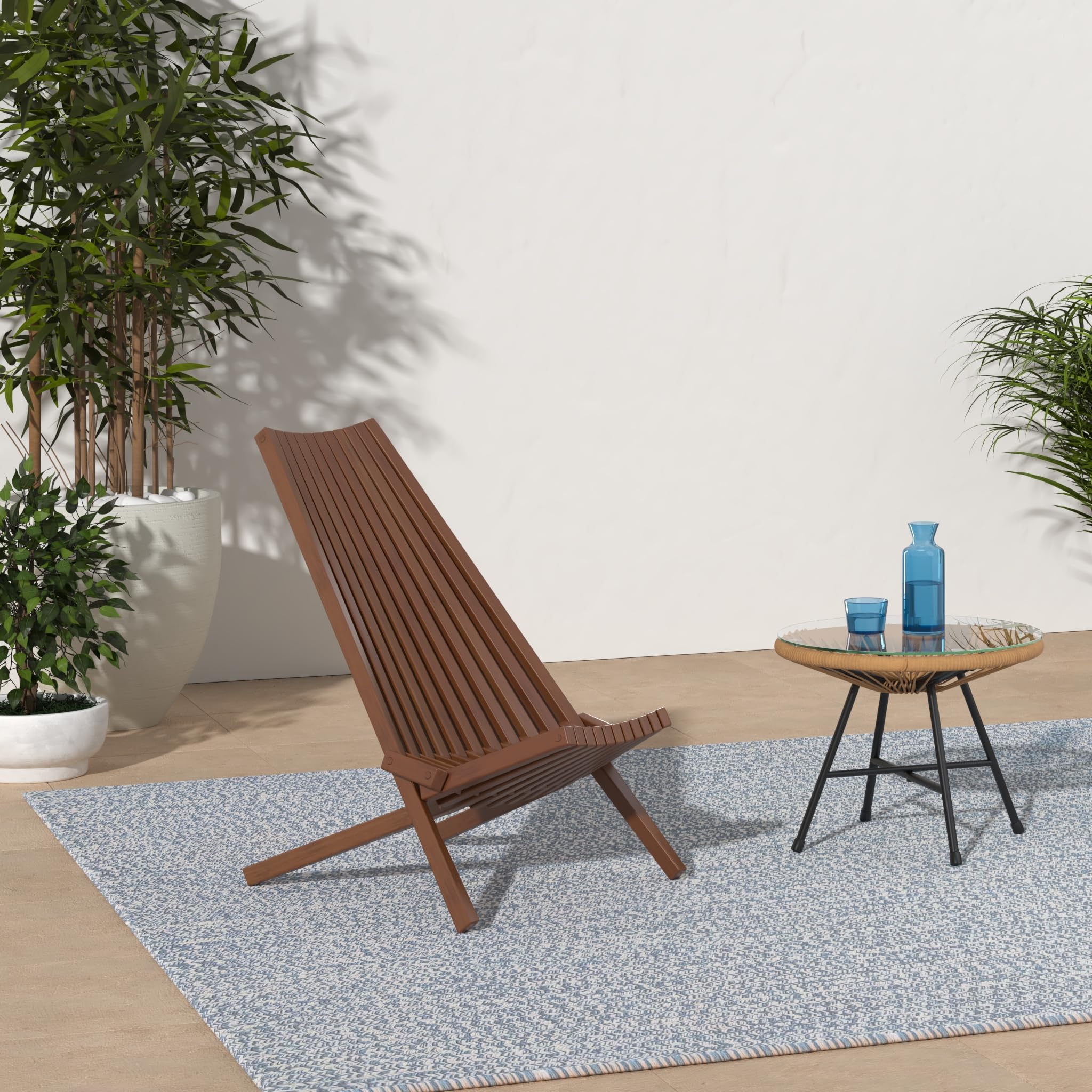 CleverMade Tamarack folded flat for compact storage and easy portability