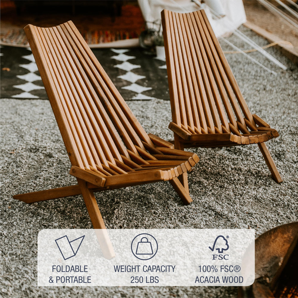 CleverMade Tamarack side profile illustrating ergonomic seat and low lounge