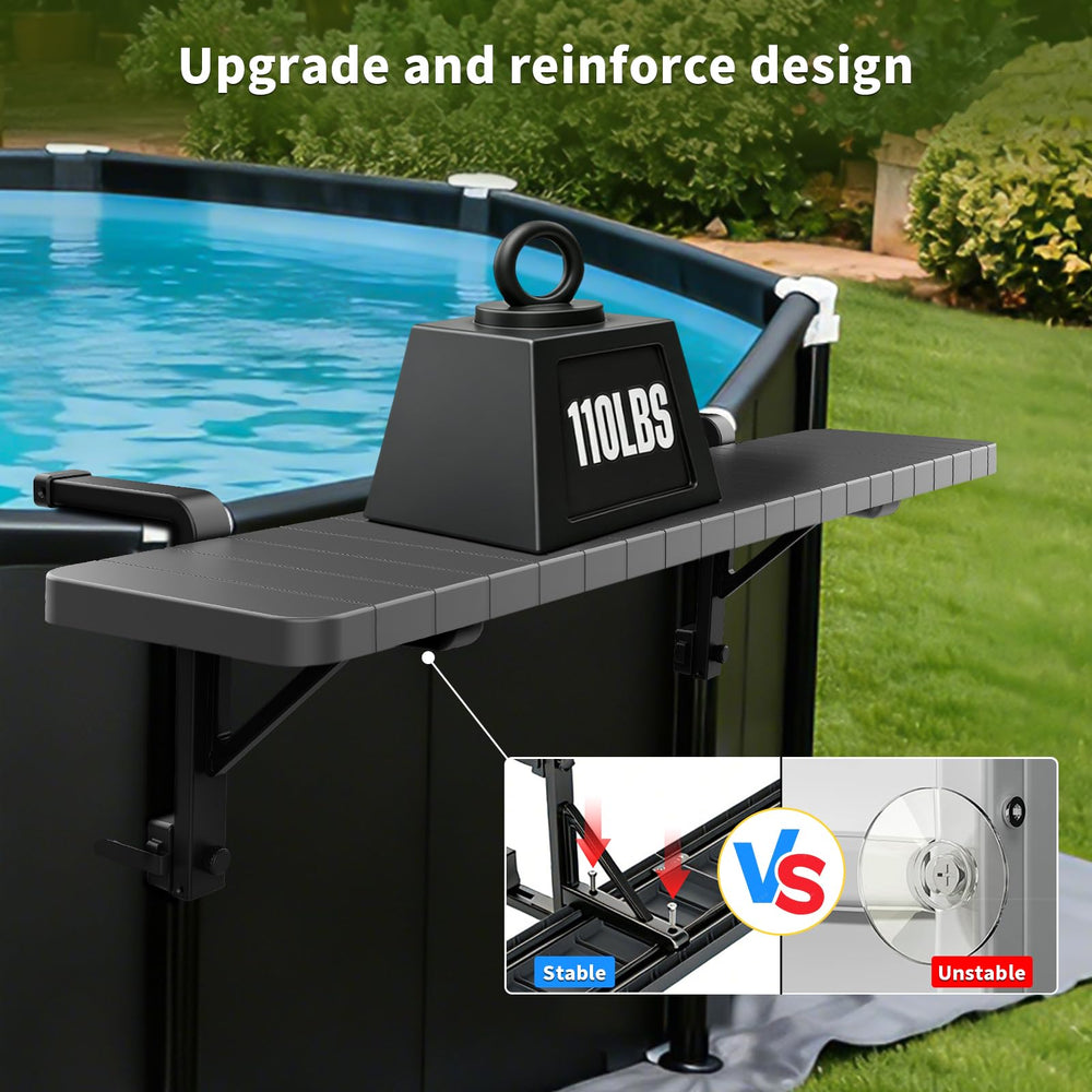 clicliet balcony clamp-mounted lifestyle as outdoor side table