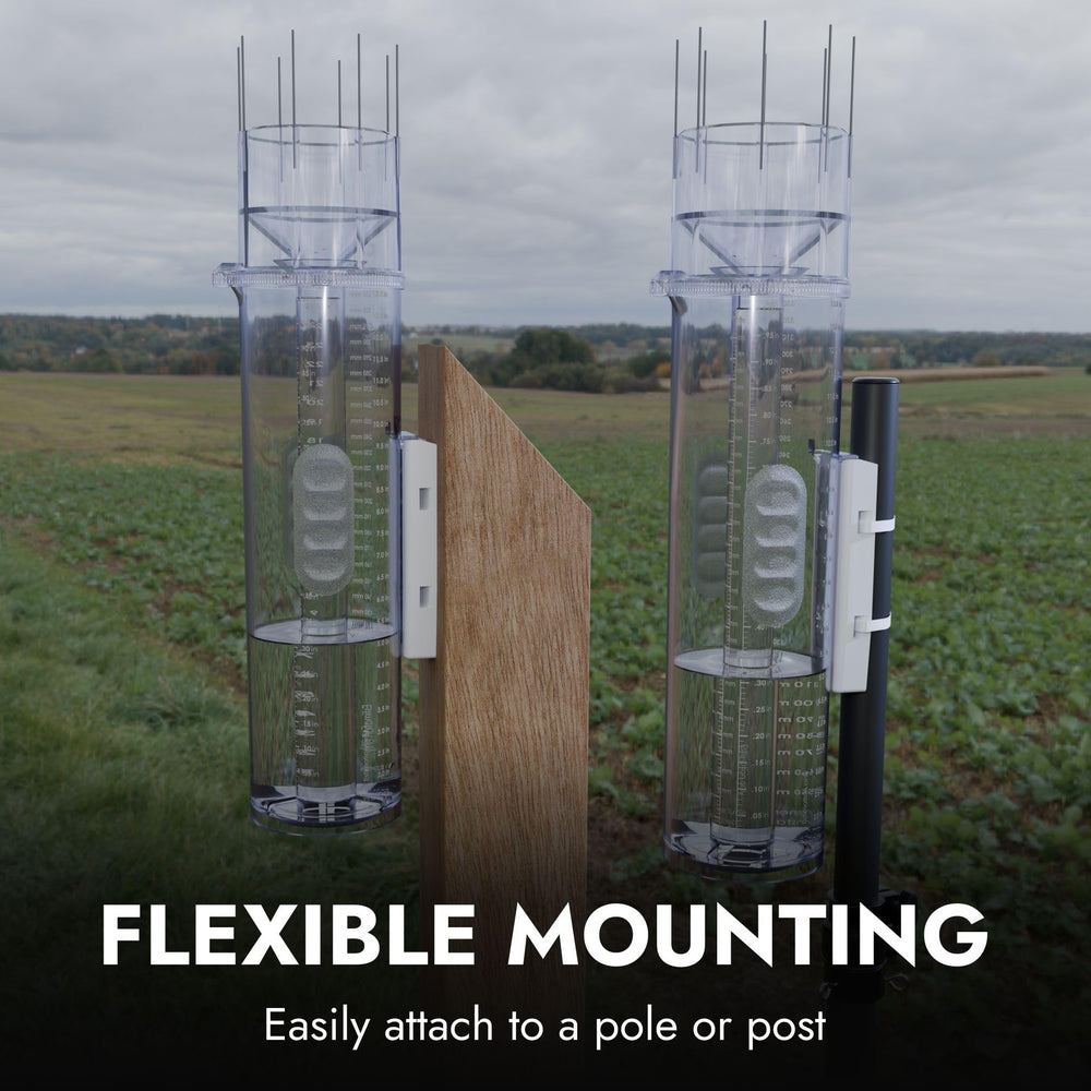 CLIMALYTIC Tropo in use on outdoor post for reliable precipitation monitoring