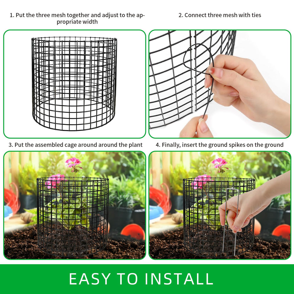 CLOCAL stakes, zip ties and glove laid out to show simple assembly kit