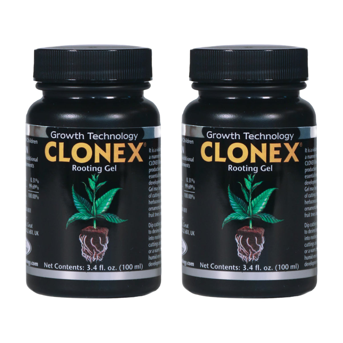 Clonex front packaging 100ml two-pack showing label and size with clear benefit