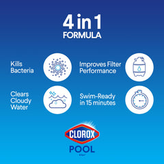 Clorox Pool&Spa close-up of fast-dissolving particle texture benefit