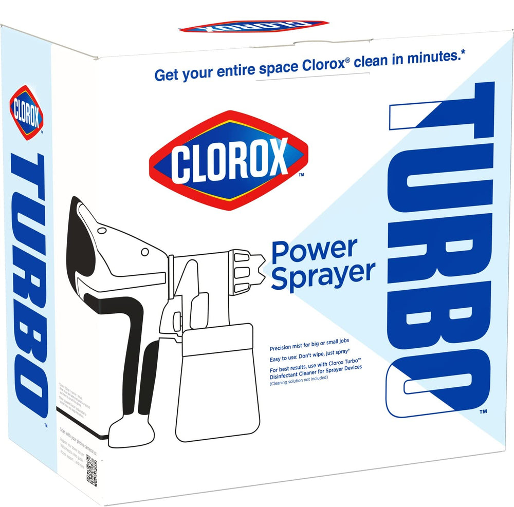 Clorox Turbo nozzle close-up highlighting precision mist for even coverage