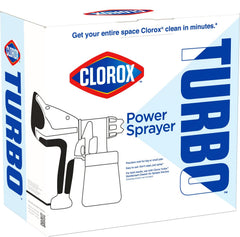 Clorox Turbo nozzle close-up highlighting precision mist for even coverage