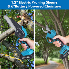Clownya pole extended reaching high branch demonstrating safer reach benefit