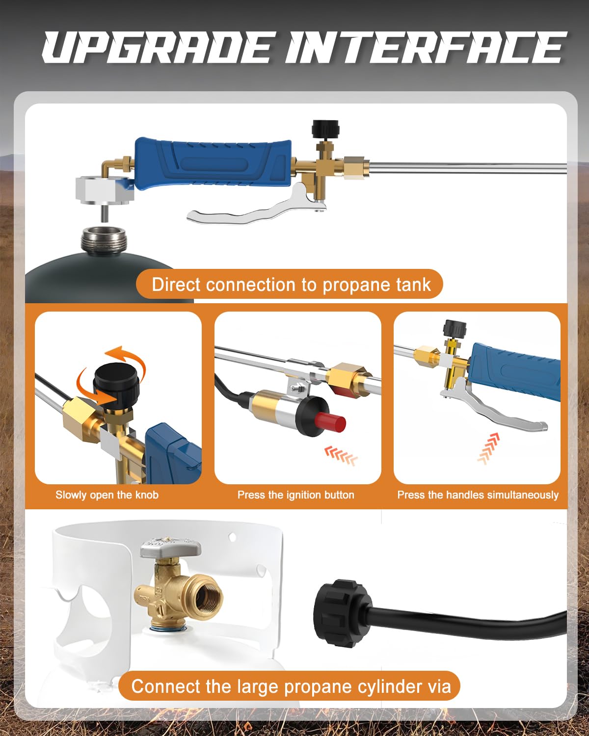 Clozpleax short torch in hand for compact ignition and easy handling