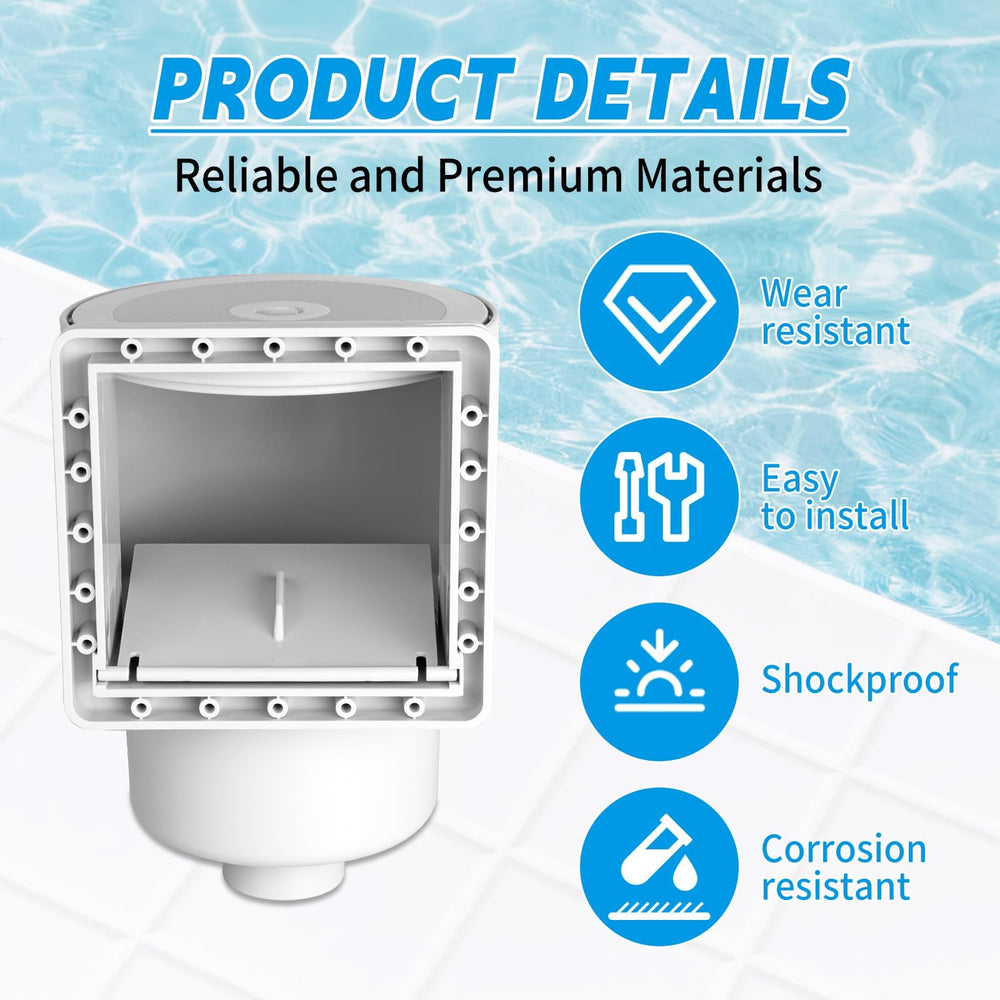CLSR2U skimmer basket detail showing debris collection and easy cleaning benefit