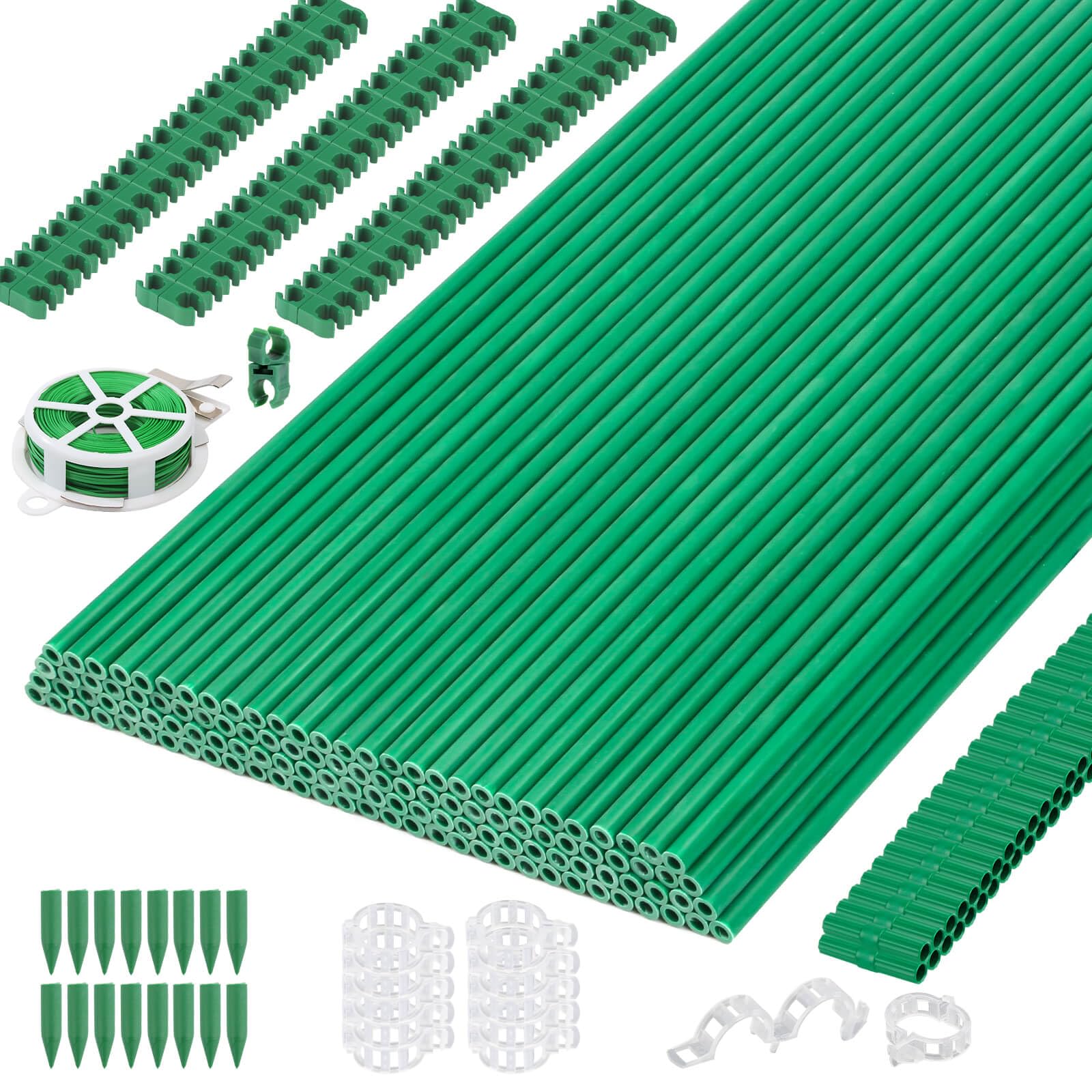 Cludoo front packaging showing full 393-piece garden stake kit benefits