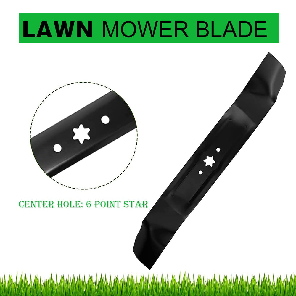 Cluparis blades mounted on mower deck showing reliable OEM fitment