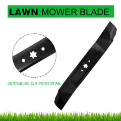 Cluparis blades mounted on mower deck showing reliable OEM fitment