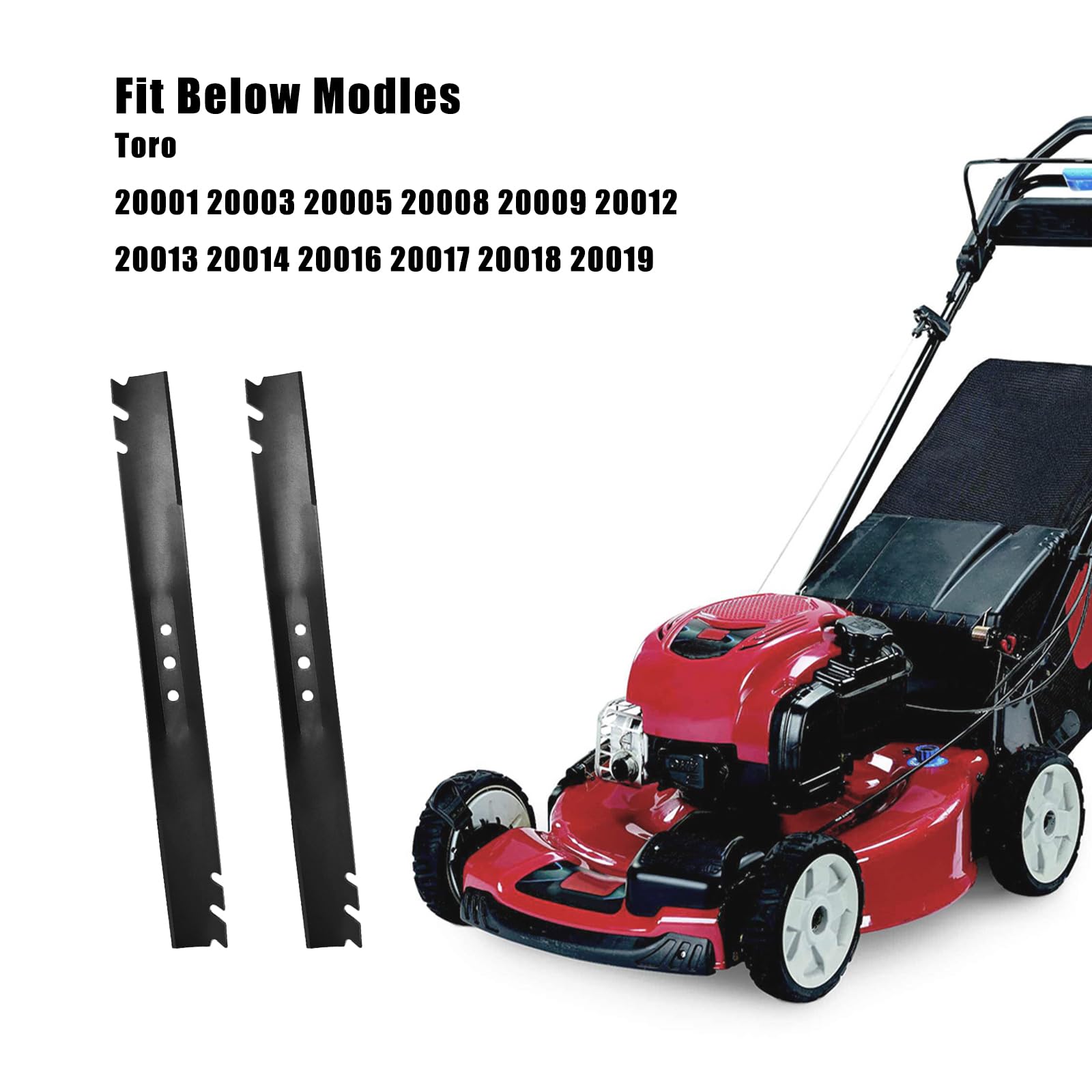 Cluparis blades mounted on Toro deck, restored mowing performance benefit