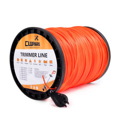 Cluparis front donut spool showing bright orange line and large capacity benefits