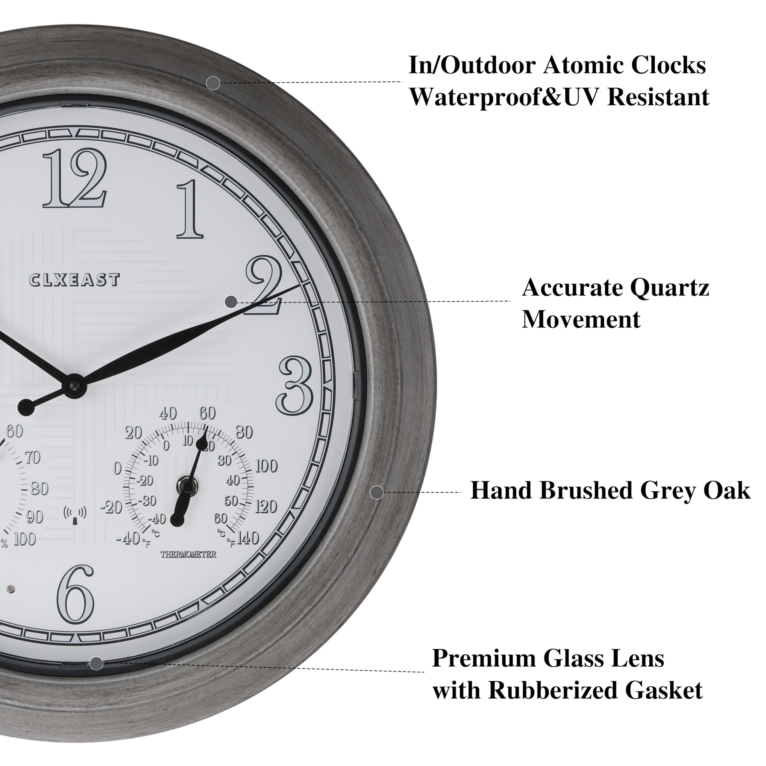 CLXEAST back seal detail showing rubberized gasket for weather protection