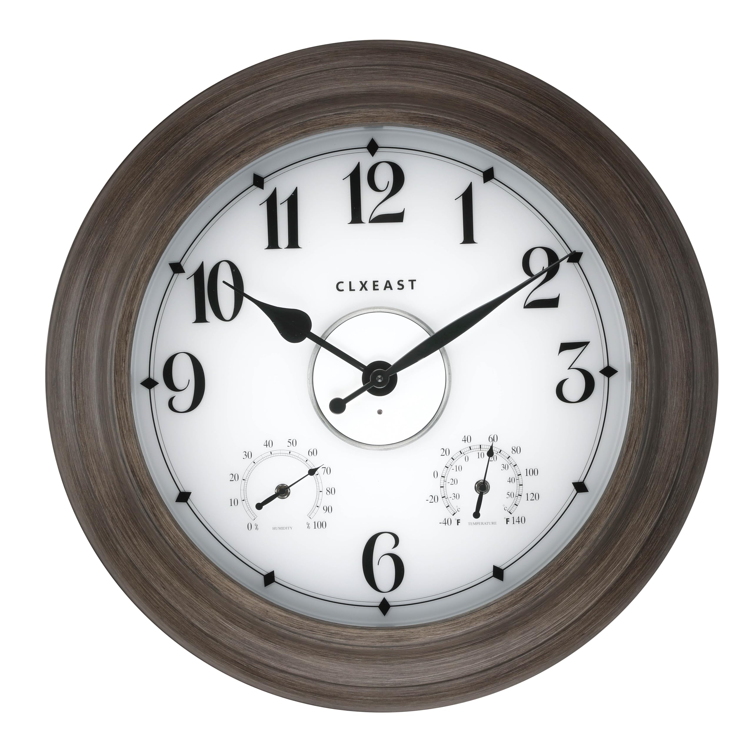 CLXEAST closeup of clock dial and hands for precise time reading