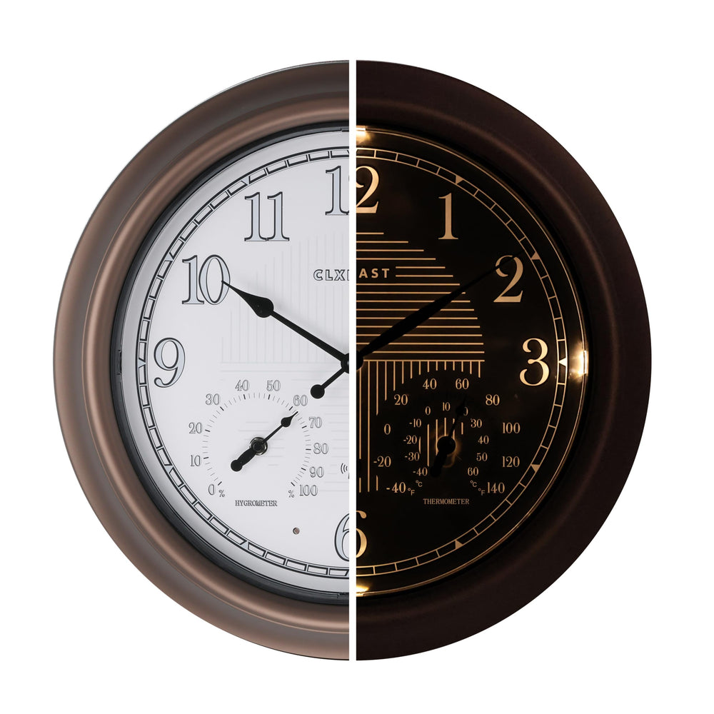 CLXEAST front view showing clear numerals and weatherproof finish benefit readability