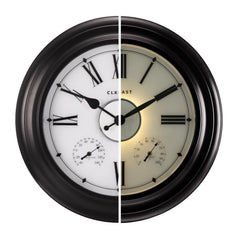 CLXEAST front view of 24-inch clock showing large readable dial and durable case