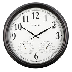 CLXEAST front view of 16-inch clock showing clear face and large numerals for easy reading