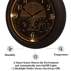 CLXEAST LED backlight at night providing warm readable glow outdoors