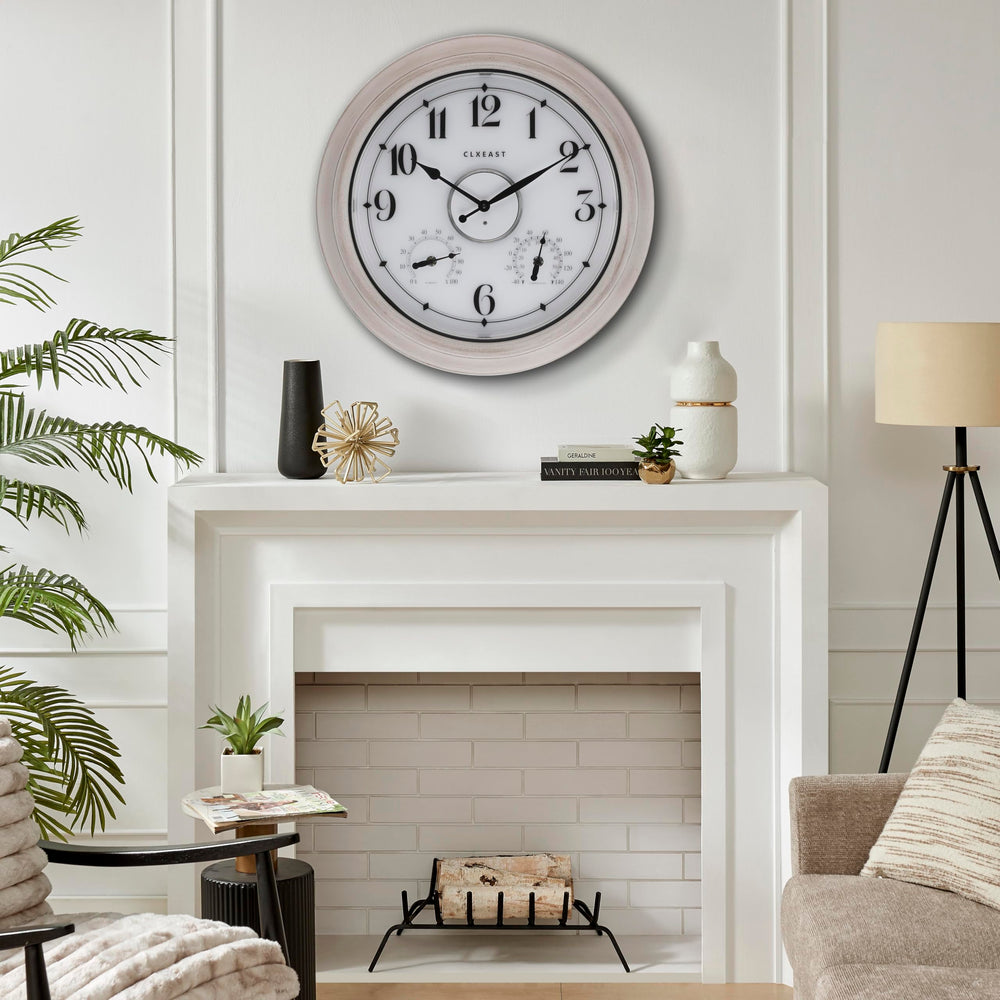 CLXEAST mounted on patio wall in lifestyle shot illustrating outdoor decor benefit