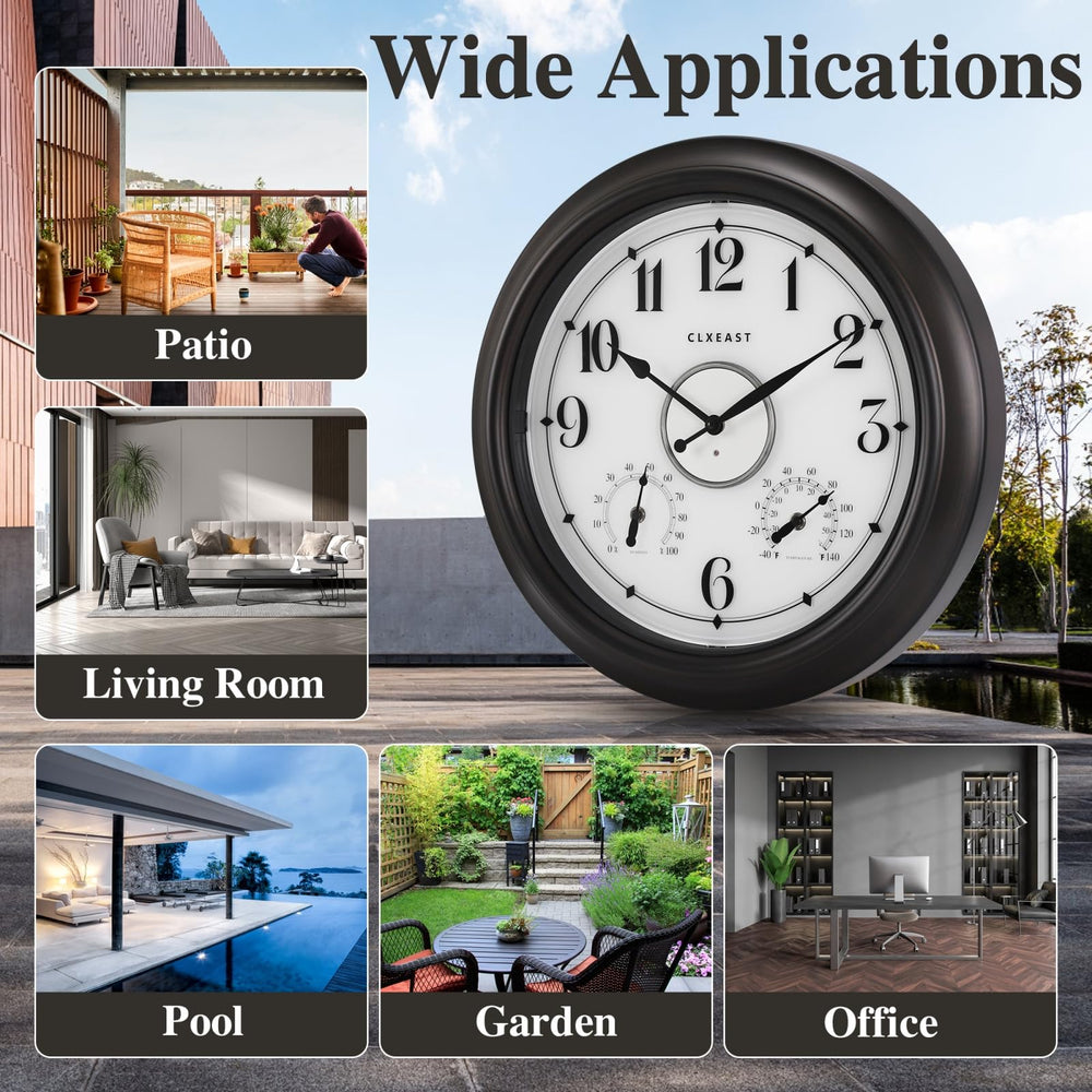 CLXEAST mounted on patio wall demonstrating durable outdoor placement and style