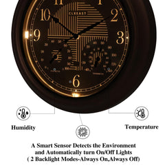CLXEAST thermometer and hygrometer dial showing environmental readings benefit