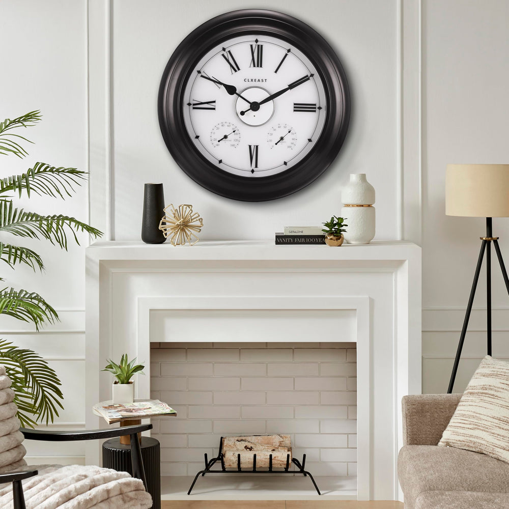 CLXEAST built-in thermometer and hygrometer close-up providing quick environment info